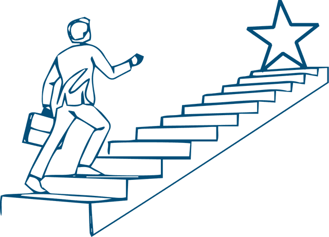 Career growth illustration